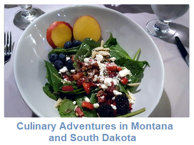 Salad with nectarines, pomegranate, berries, pecans and goat cheese